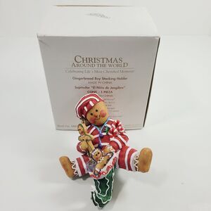 Gingerbread Boy Stocking Hanger Christmas Around The World House Of Lloyd  B